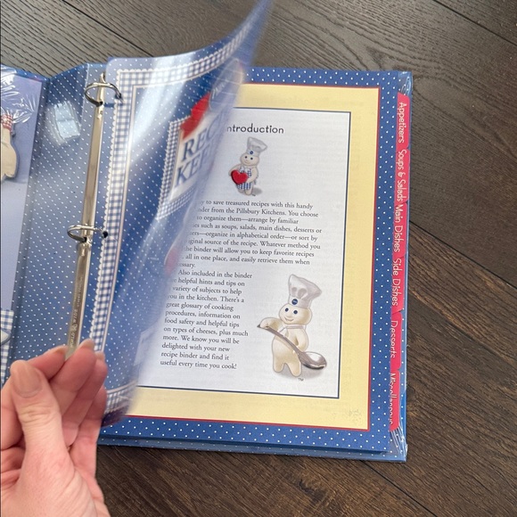 pillsbury deluxe recipe binder - new with tags -  Recipe Keeper - Picture 6 of 7
